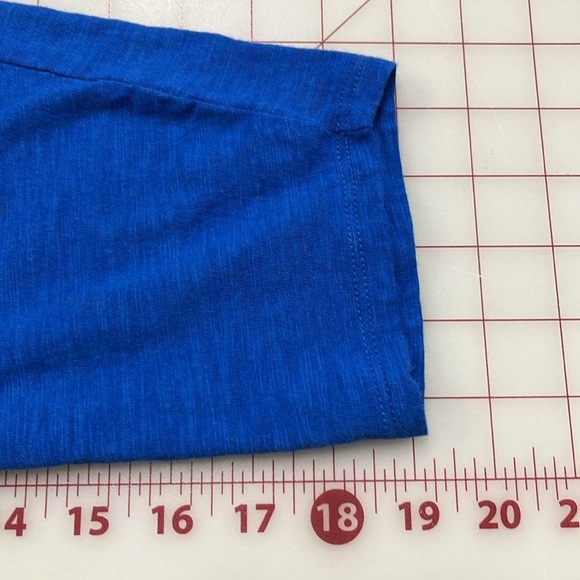 CHICO'S Set of 2 V-Neck 3/4 SLV Cotton Black and Bright Blue Pullover Tops SZ XL - Picture 13 of 16